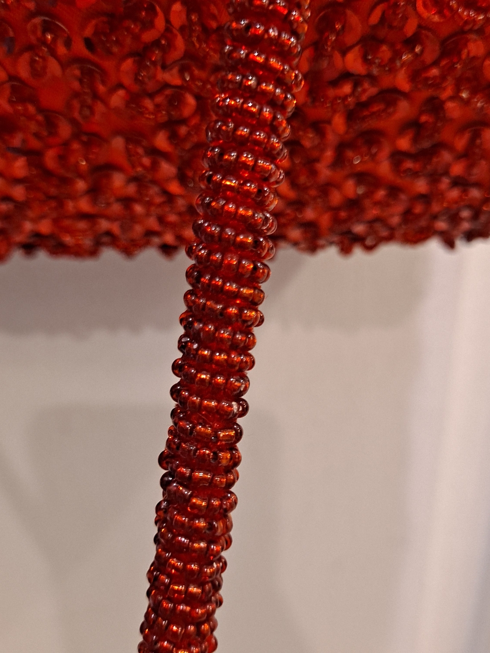 Bijoux Terner Y2k Vintage Cherry Red Sequin Quartz Beaded Mini Top-Handle Bag - Picture 7 of 14